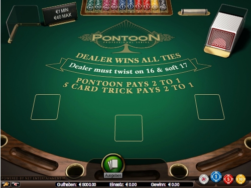 Playing Casino Pontoon Blackjack